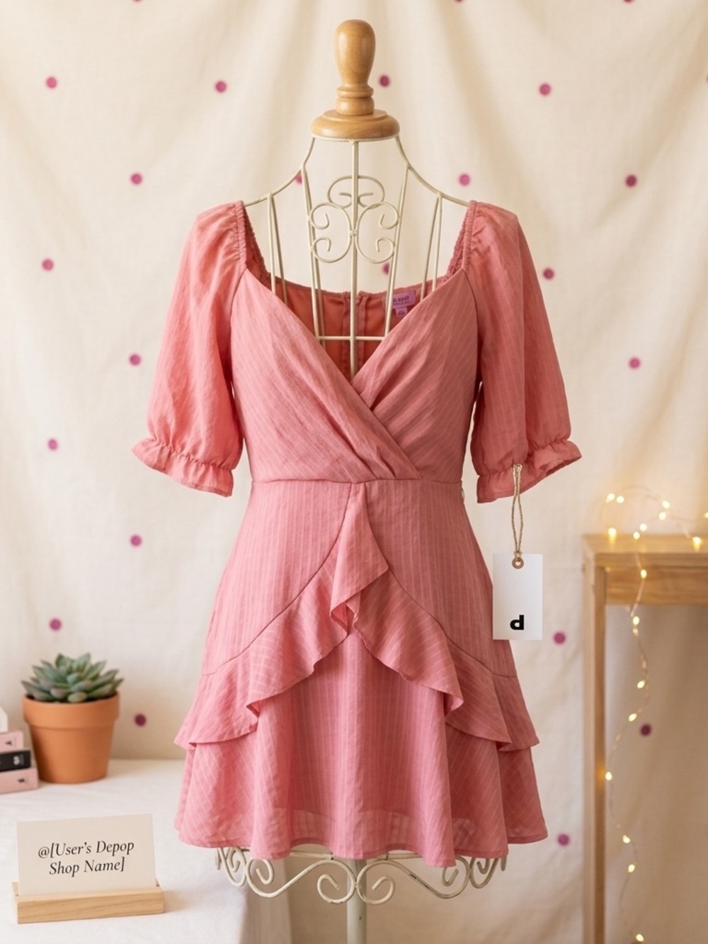 #98 Francesca’s pink coral dress
Brand new with tags